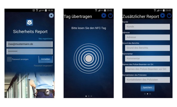 Smartphone App Wachschutz Security Sicherheitsdienst