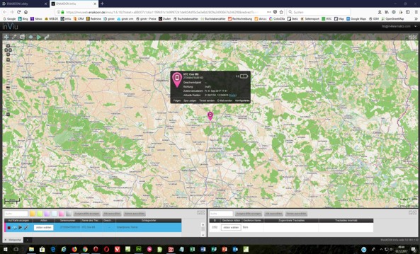 GPS Ortung und Überwachung Handy, Smartphone und Tablet in einer Landkarte